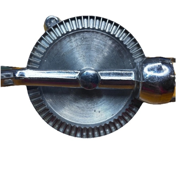 Flint Best EKCO hand-crank egg beater turquoise blue vintage - Picture 4 of 7